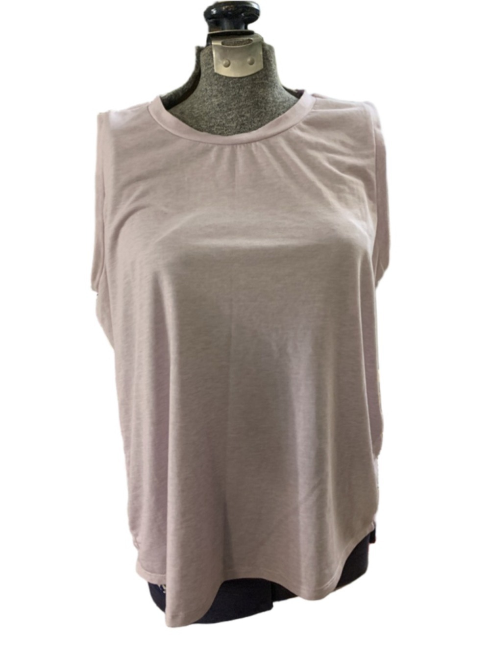 Women's Eddie Bauer Lavender Tank Top with Beige Mesh Back, Size L
